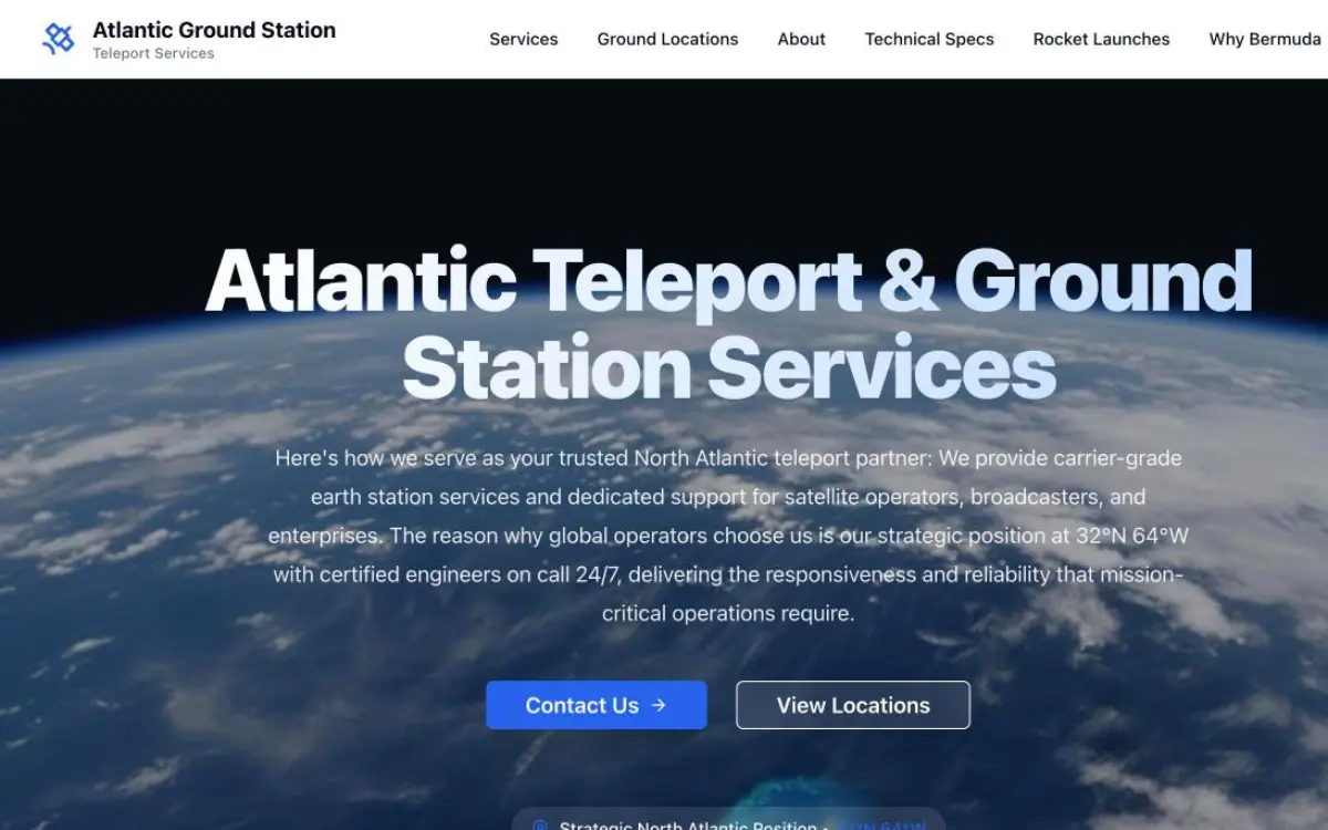 Screenshot of Atlantic Ground Station
