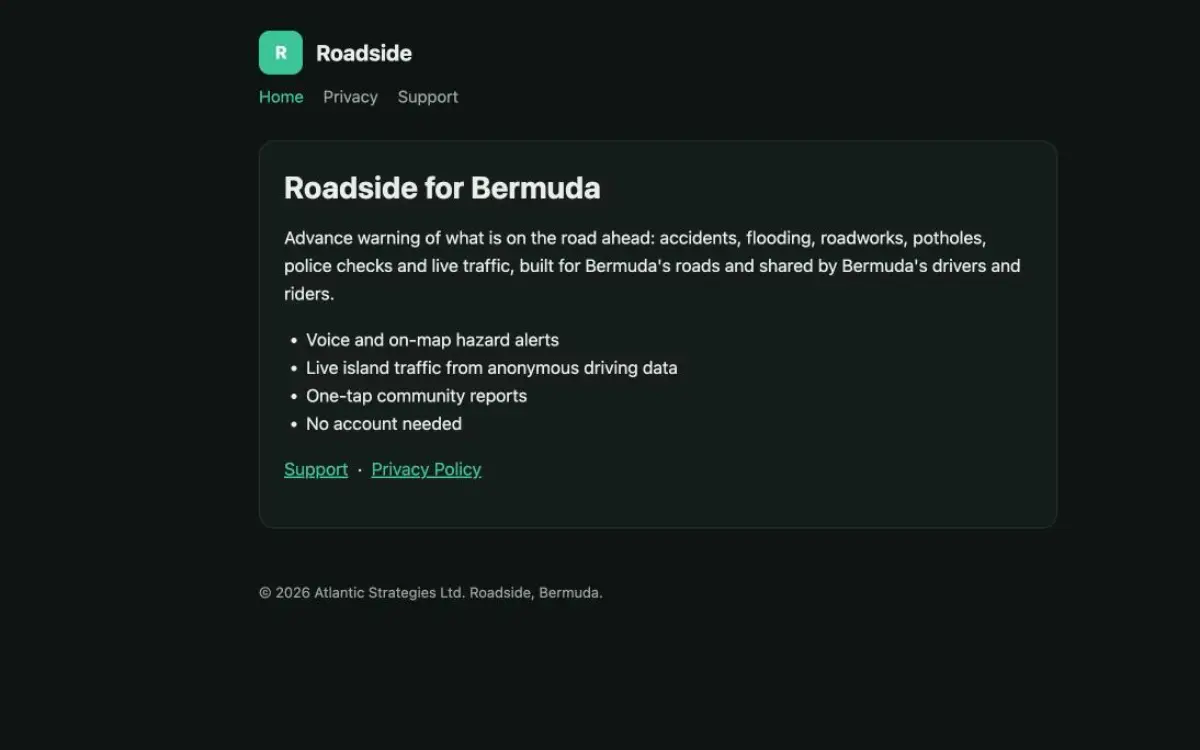 Screenshot of Roadside for Bermuda